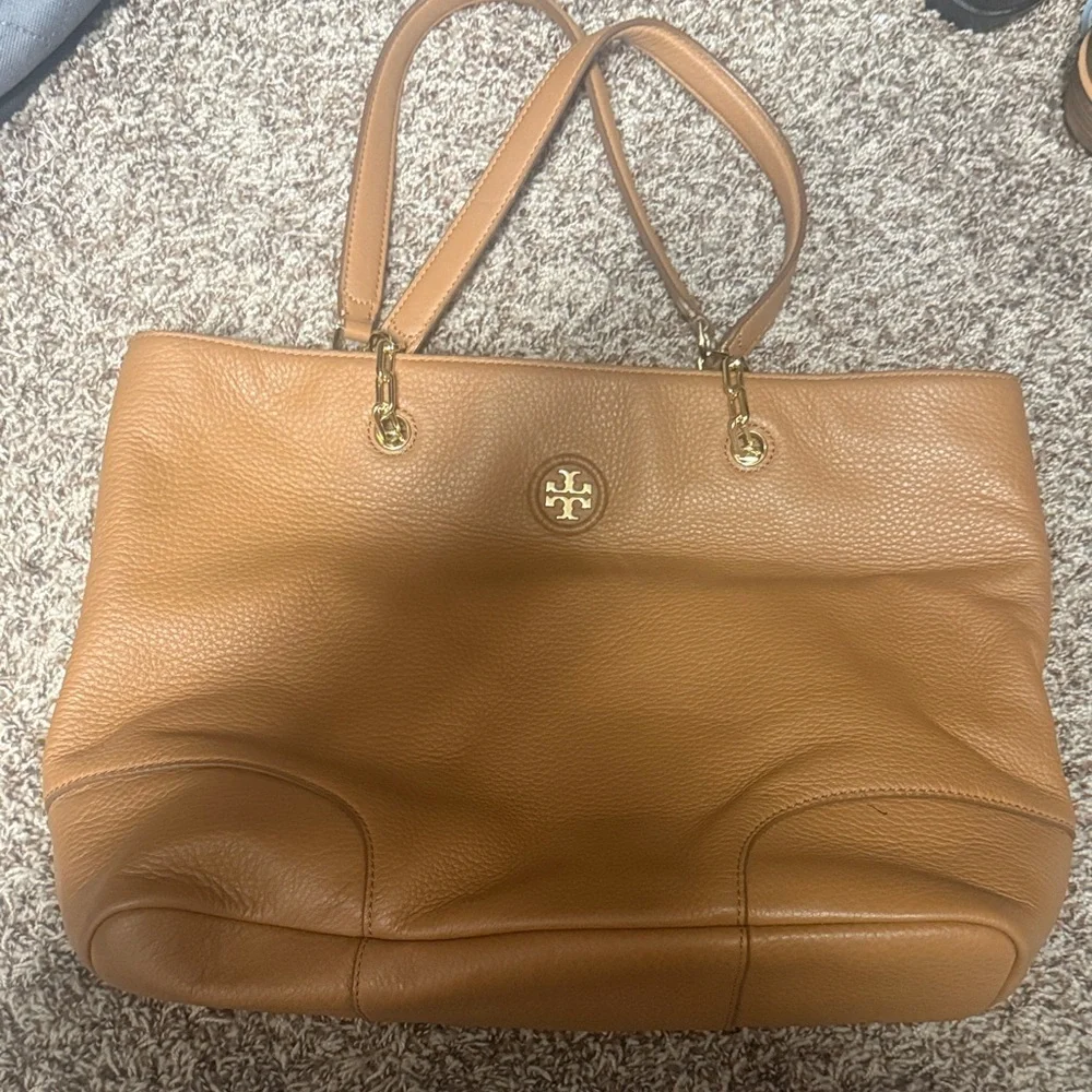Tory Burch Brown Leather Shoulder Bag - Picture 1 of 6